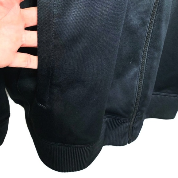 Adidas AC Milan 3 Stripe Track Jacket Black Sz 2XL - Picture 5 of 7